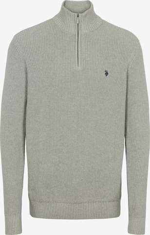 U.S. POLO ASSN. Neulepaita 'Rafael' värissä harmaa: etupuoli