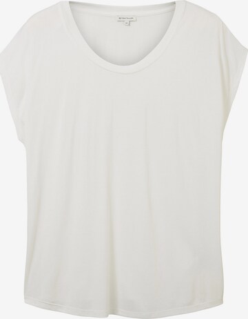 Tom Tailor Women + T-Shirt in Weiß: predná strana