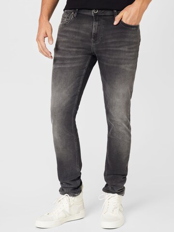 Cars Jeans Slimfit Jeans in Zwart: voorkant