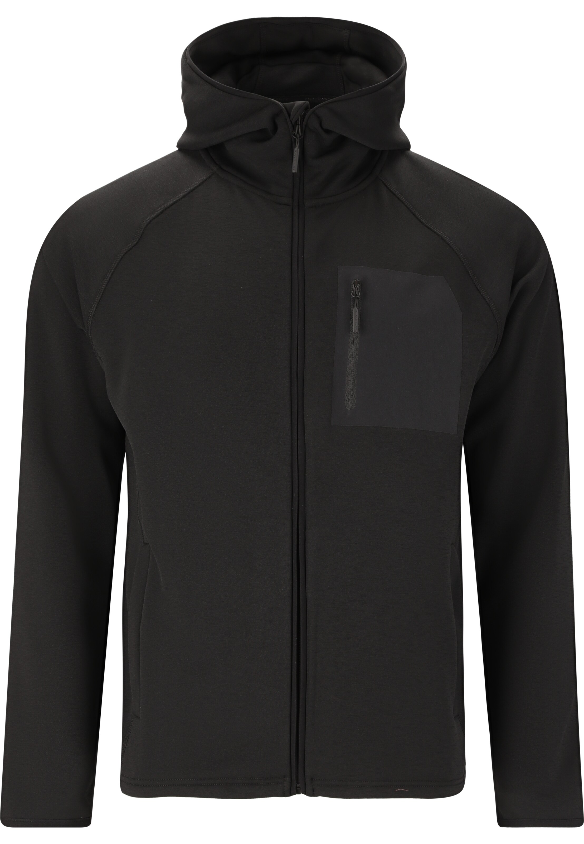 ENDURANCE Athletic fleece jacket 'Deerto' in Black: front