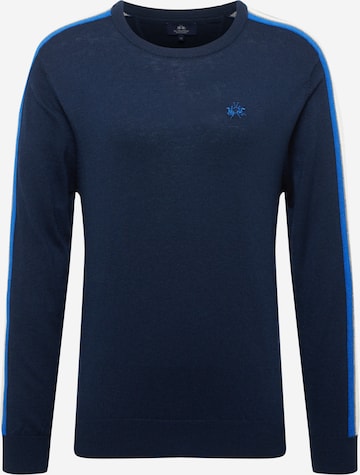 La Martina Sweater in Blue: front