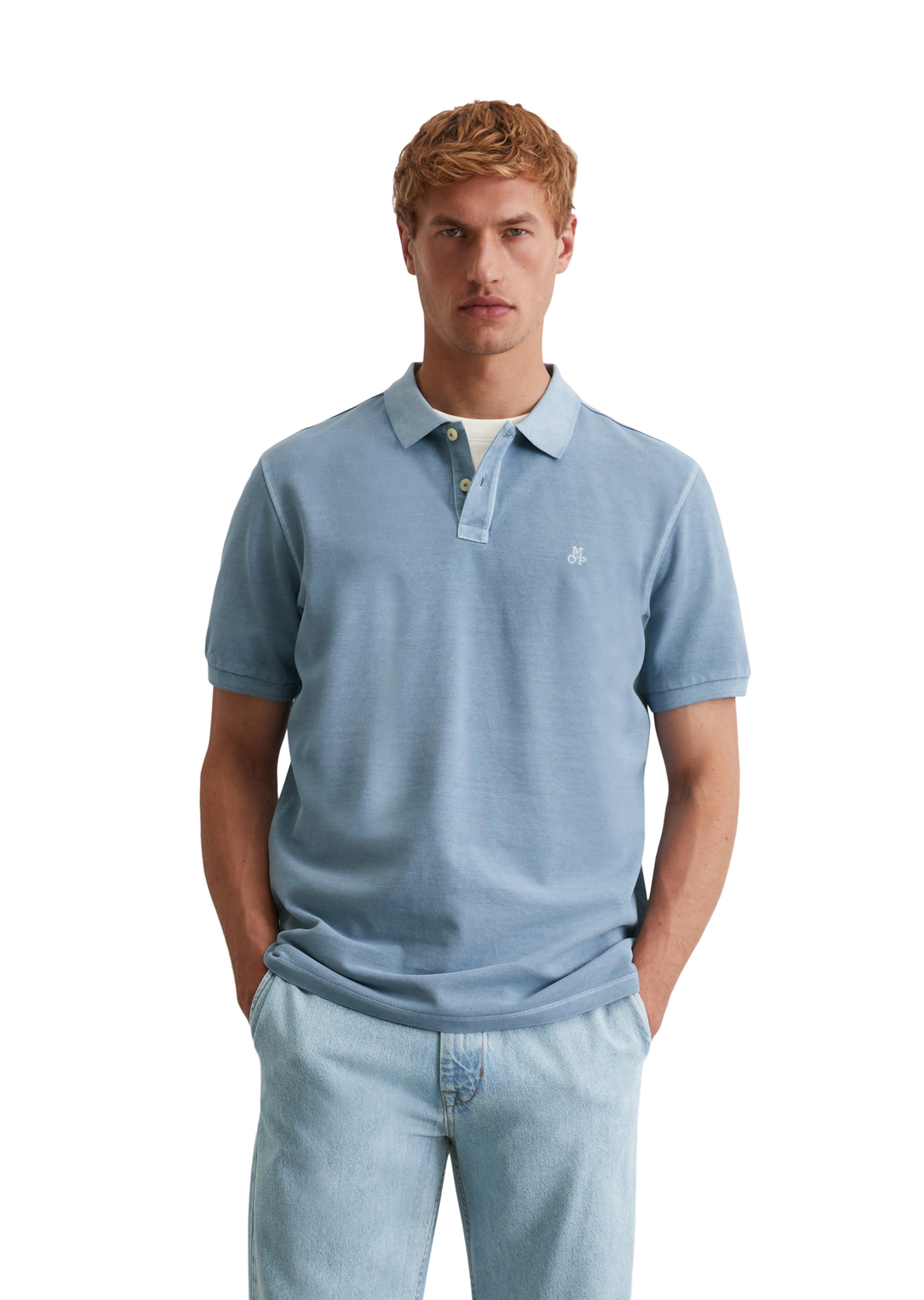 T-Shirt Marc O'Polo en bleu : devant
