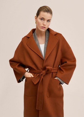 MANGO Between-Seasons Coat 'Brandon' in Brown