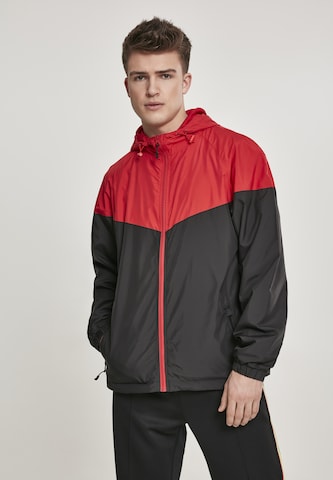 Veste mi-saison Urban Classics en rouge : devant