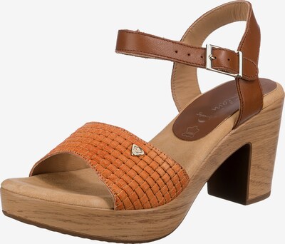 JANE KLAIN Sandale in braun / orange, Produktansicht