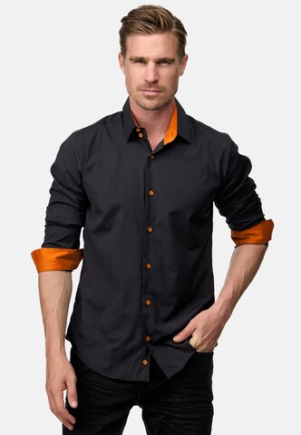 Rusty Neal Regular Fit Hemd in Schwarz