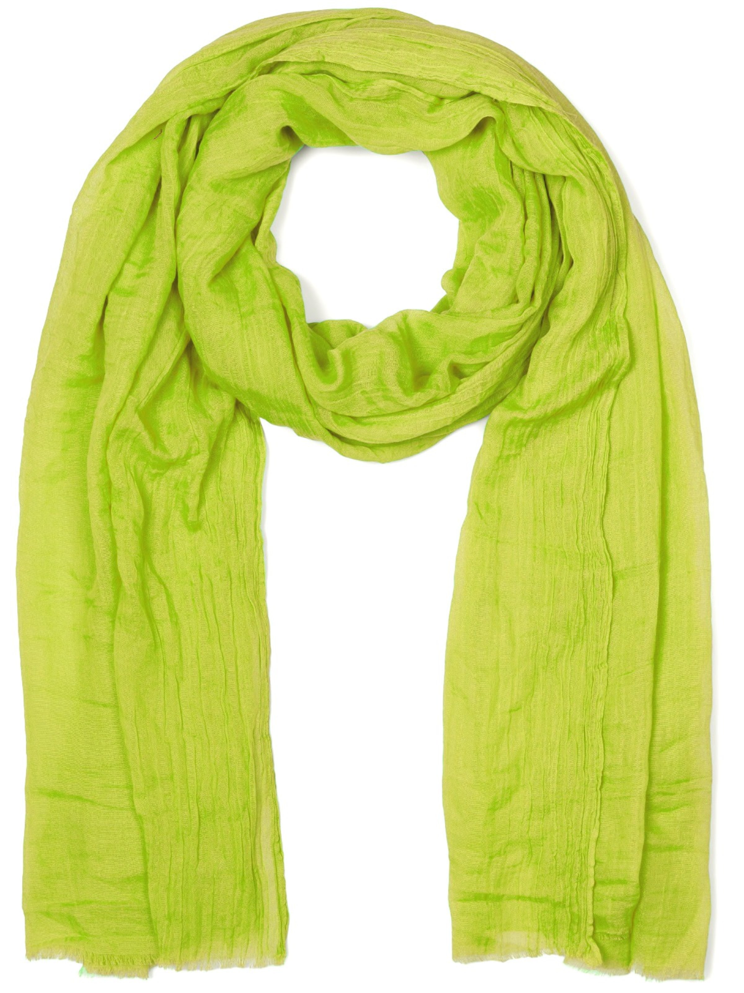 styleBREAKER Scarf 'Leichter Schal Einfarbig' in Green: front