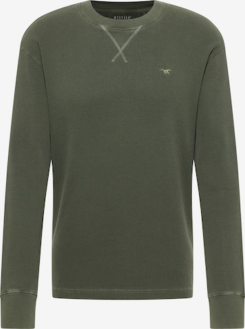 MUSTANG Sweatshirt 'Asheville' in Grün: Vorderseite
