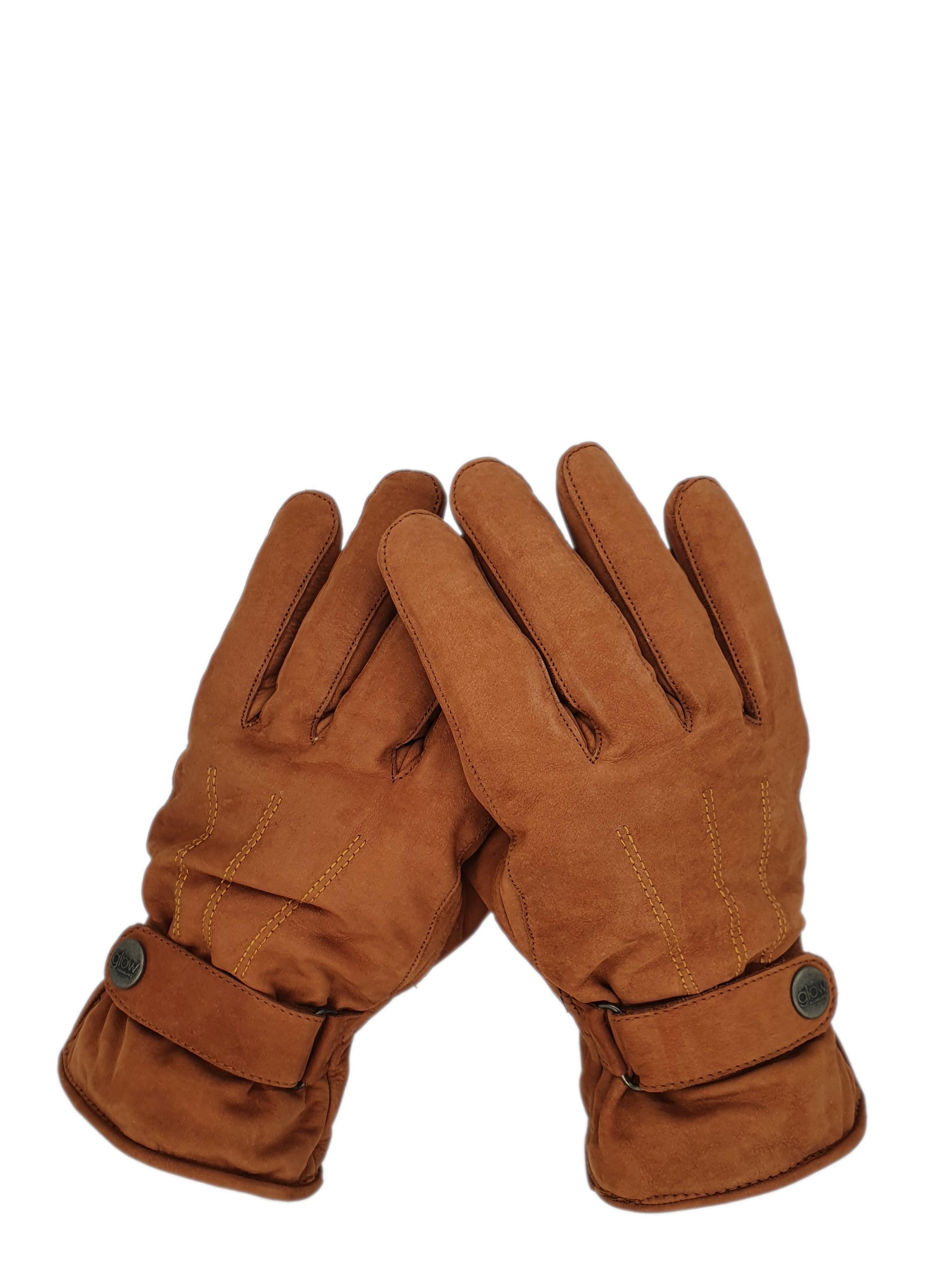 Glow Hamburg Full Finger Gloves 'FW02-02XX-1' in Brown: front