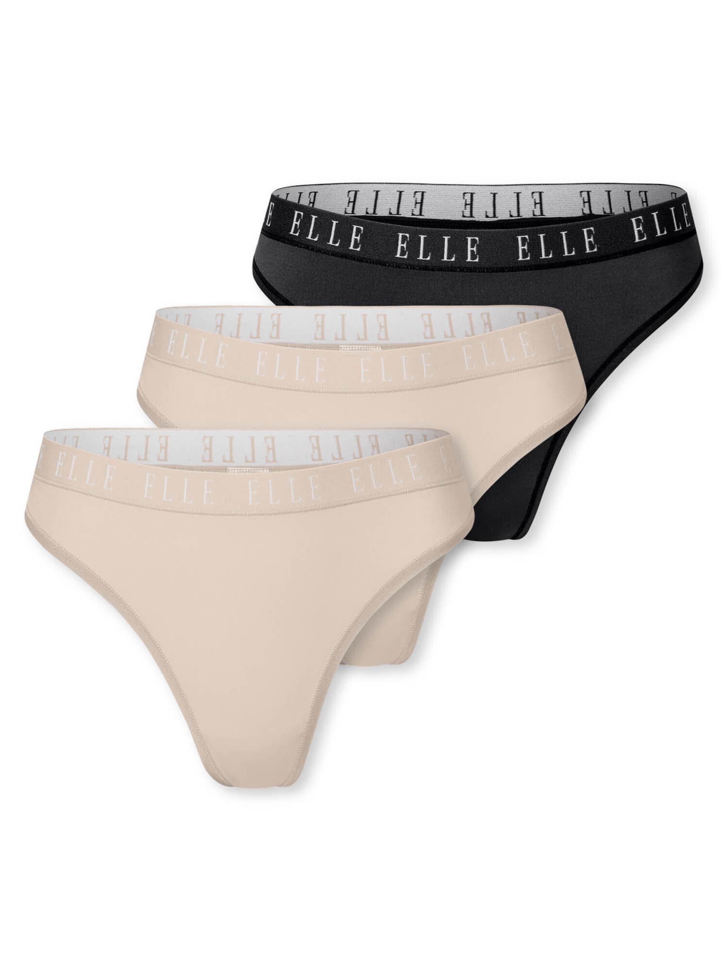 ELLE String ' Thong - ELLE LOGO ' in Gemengde kleuren: voorkant