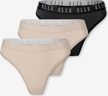 ELLE String ' Thong - ELLE LOGO ' in Mixed colours: front