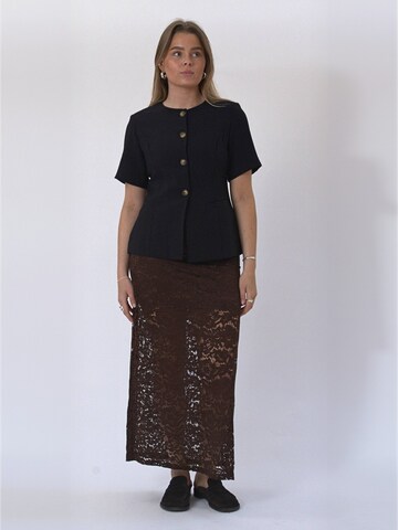 TEESHOPPEN Skirt ' Amara ' in Braun: Vorderseite
