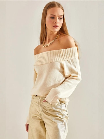 Pull-over 'Pullover' Bianco Lucci en beige