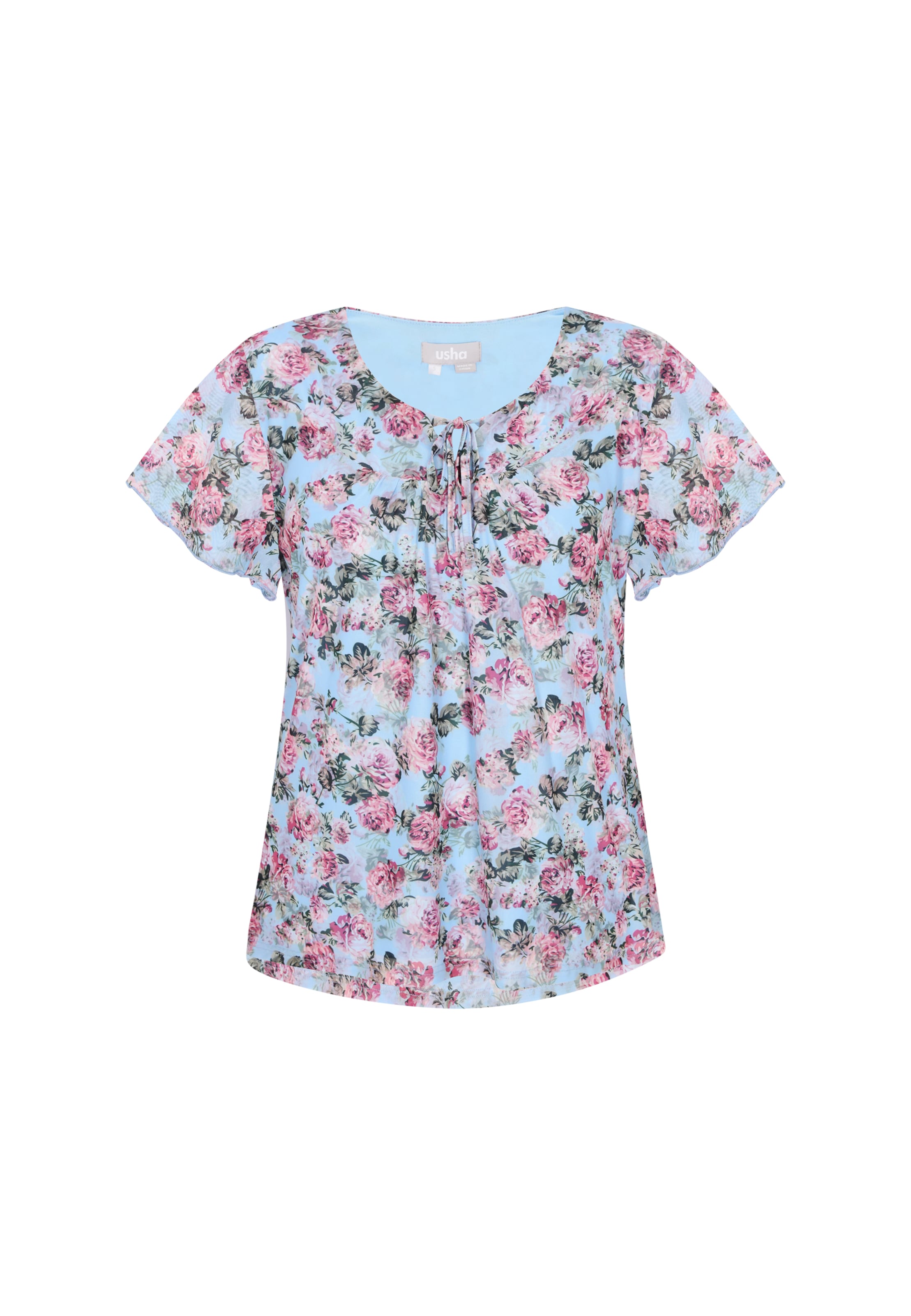 Usha Blouse in Blauw: voorkant