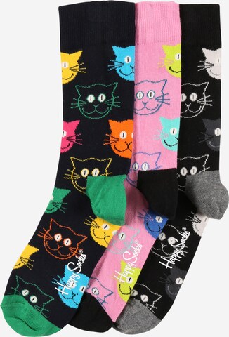 Șosete 'Cat' de la Happy Socks pe roz: față