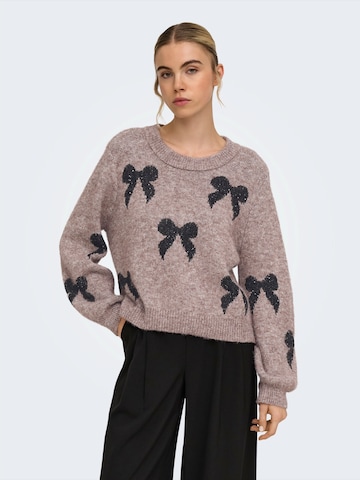 ONLY Pullover 'ONLDOFFA' in Braun: Vorderseite