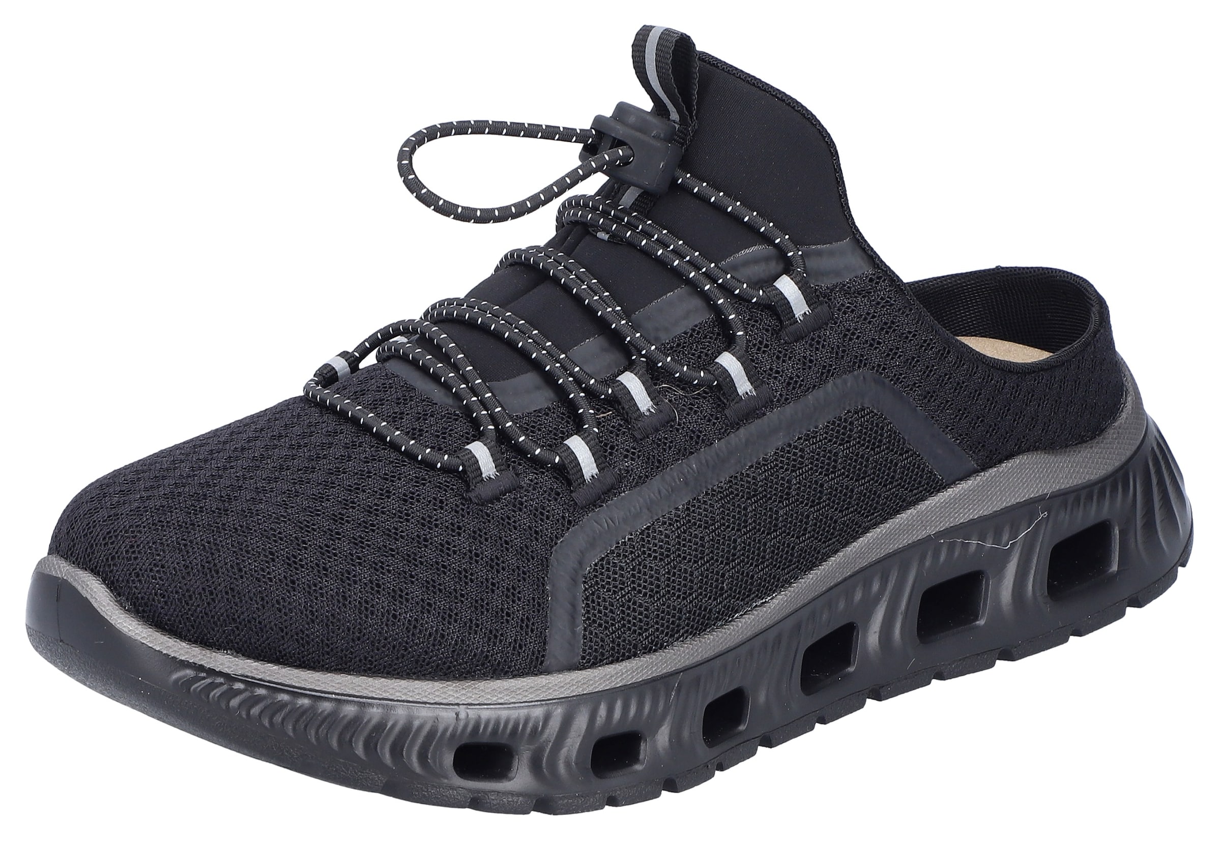 Rieker Sport Clogs in Grijs: voorkant