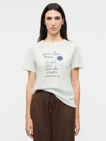 T-shirt 'PANTERA' Weekend Max Mara en blanc : devant