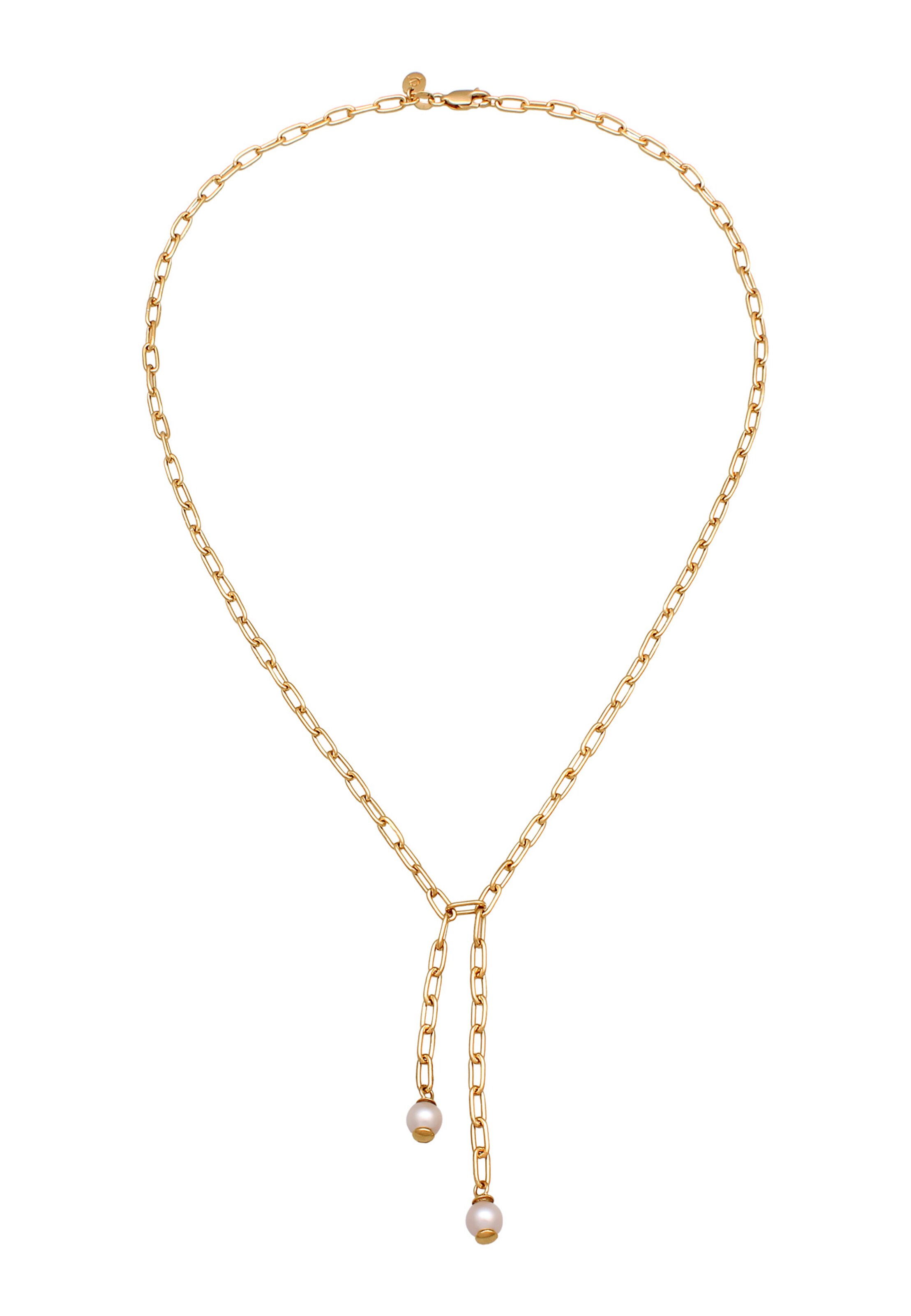 ELLI PREMIUM Halskette 'Perle' in Gold: Vorderseite