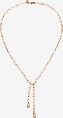 ELLI PREMIUM Halskette 'Perle' in Gold: Vorderseite