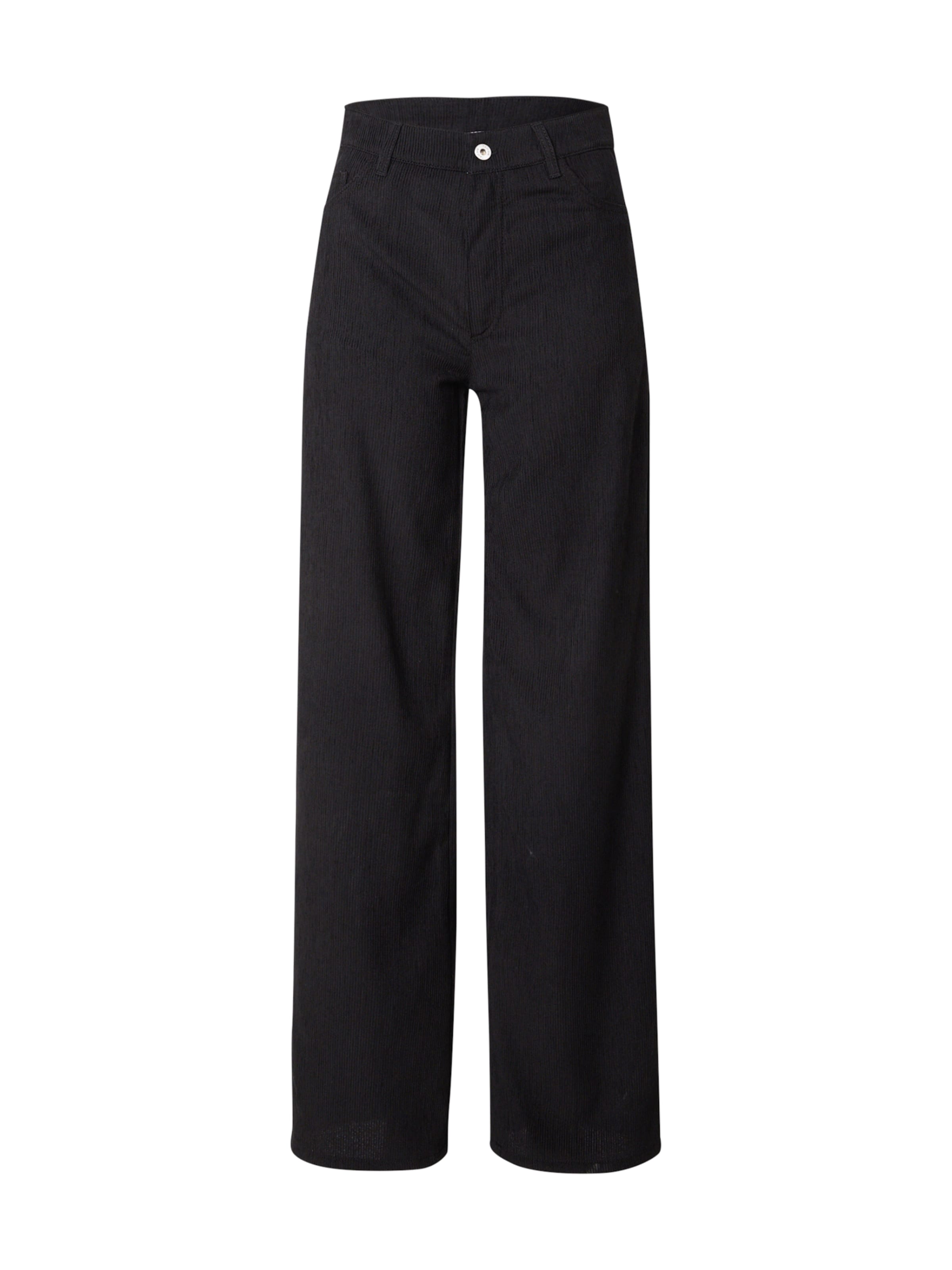 TAIFUN Wide leg Broek in Zwart: voorkant