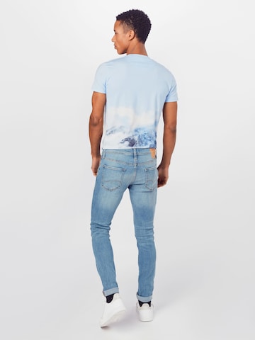 JACK & JONES Skinny Džíny 'Liam' – modrá