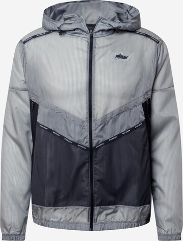 NIKE Athletic Jacket in Grey: front