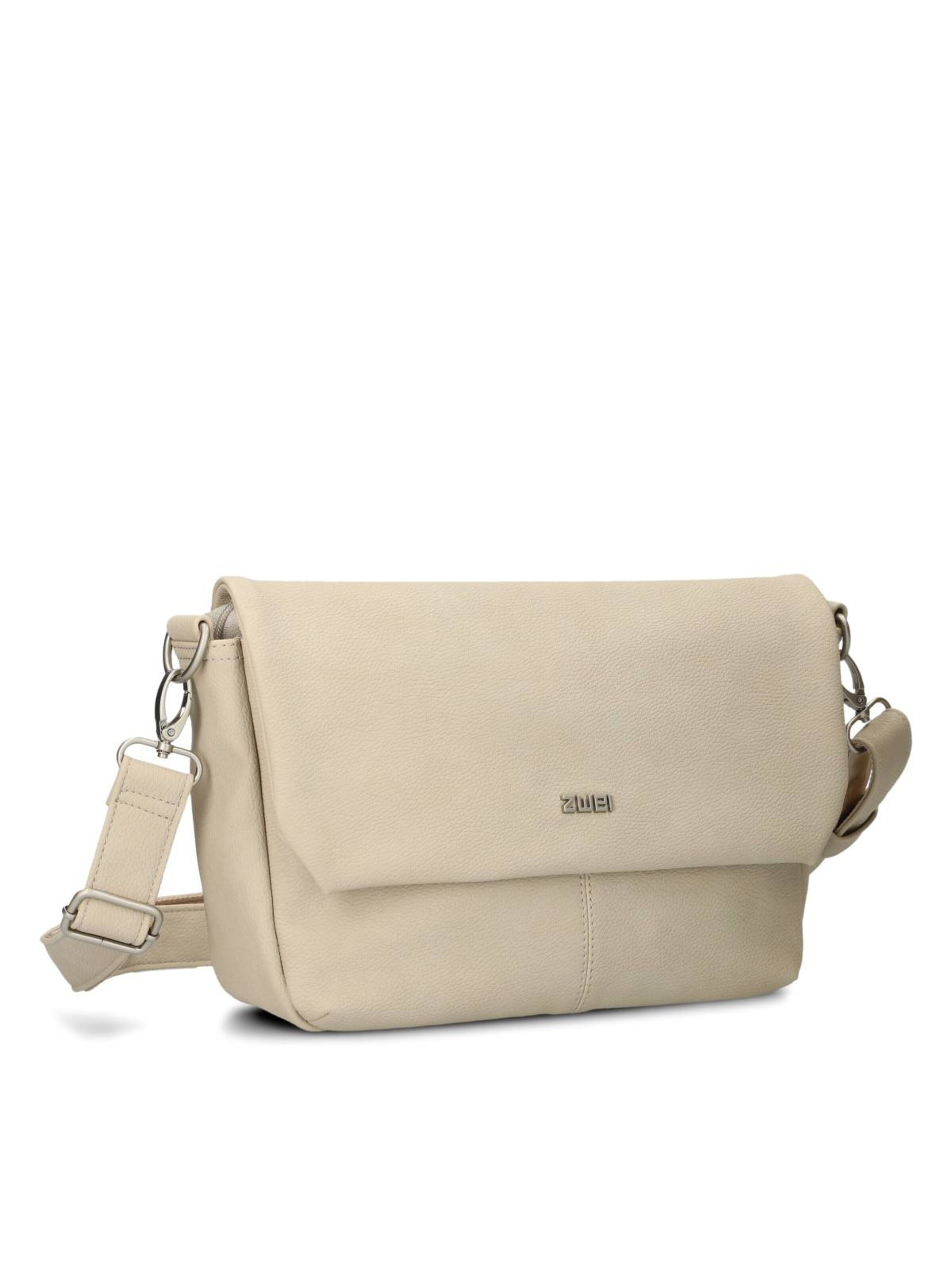 ZWEI - Bolso de mano 'MADEMOISELLE.M M60' en blanco: frente