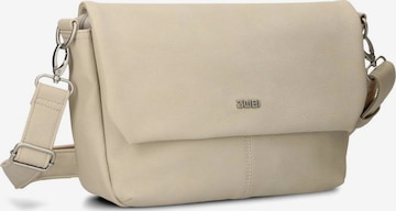 ZWEI - Bolso de mano 'MADEMOISELLE.M M60' en blanco: frente