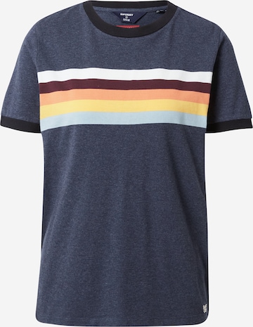 Superdry T-Shirt 'VINTAGE CALI' in Blau: predná strana