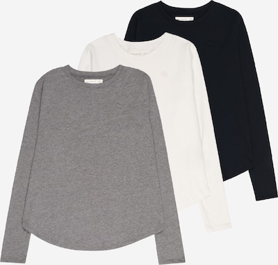 Abercrombie & Fitch Shirt in beige / graumeliert / schwarz, Produktansicht