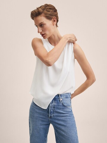 MANGO Bluse 'MARACUYA' in Weiß: Vorderseite