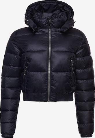 Superdry Between-Season Jacket 'Fuji' in Black: front