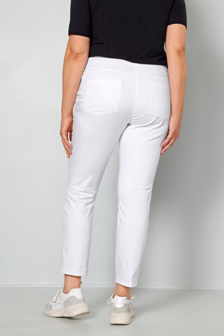 MIAMODA Slim fit Pants in White