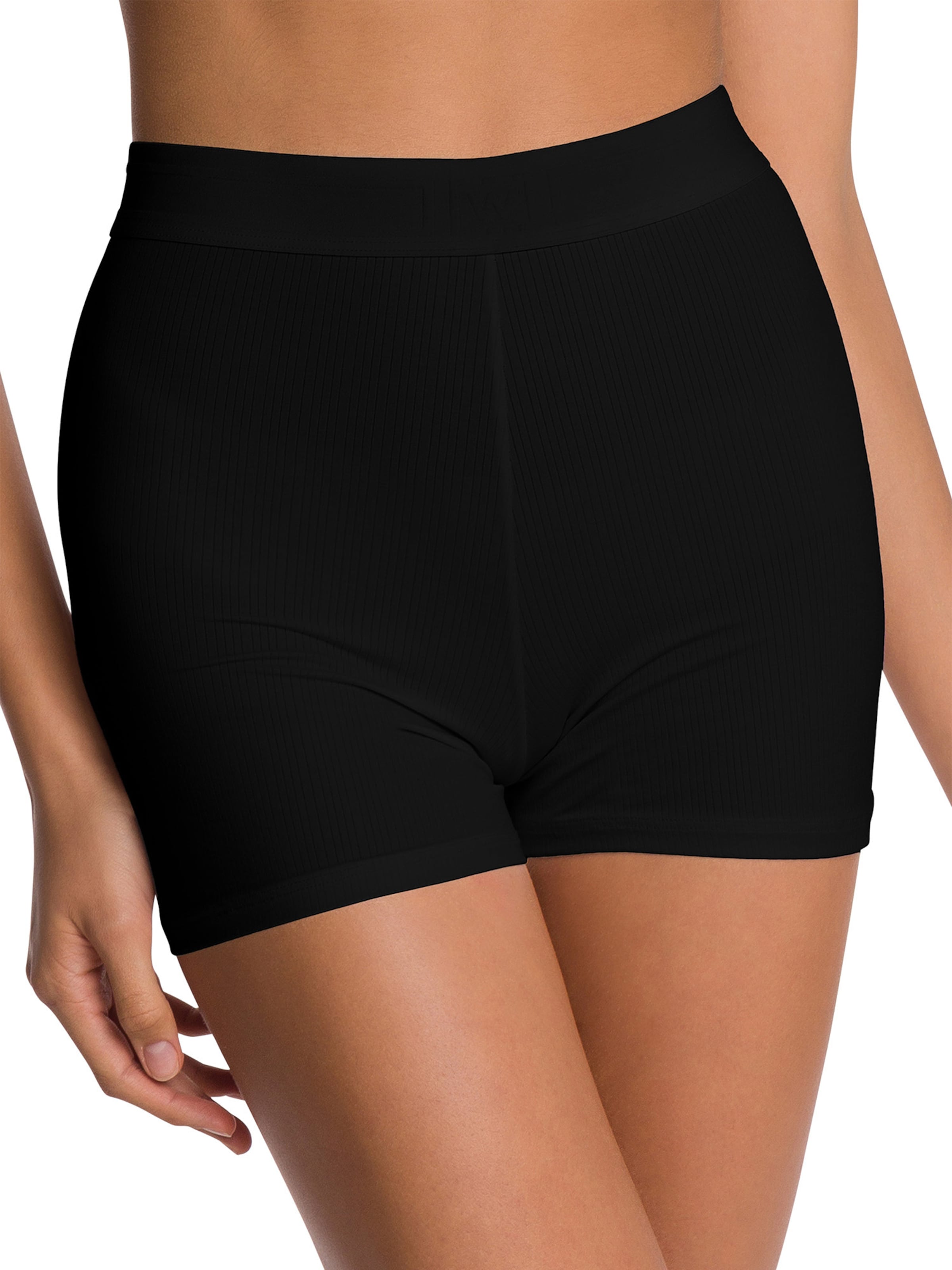 Wolford Skinny Radlerhose ' BIKE SHORT ' in Schwarz: Vorderseite