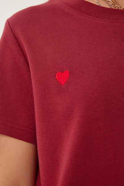 Maglietta Happiness İstanbul di colore rosso / borgogna, Visualizzazione prodotti