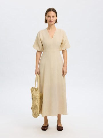 Robe 'SLFMADDIE' SELECTED en beige