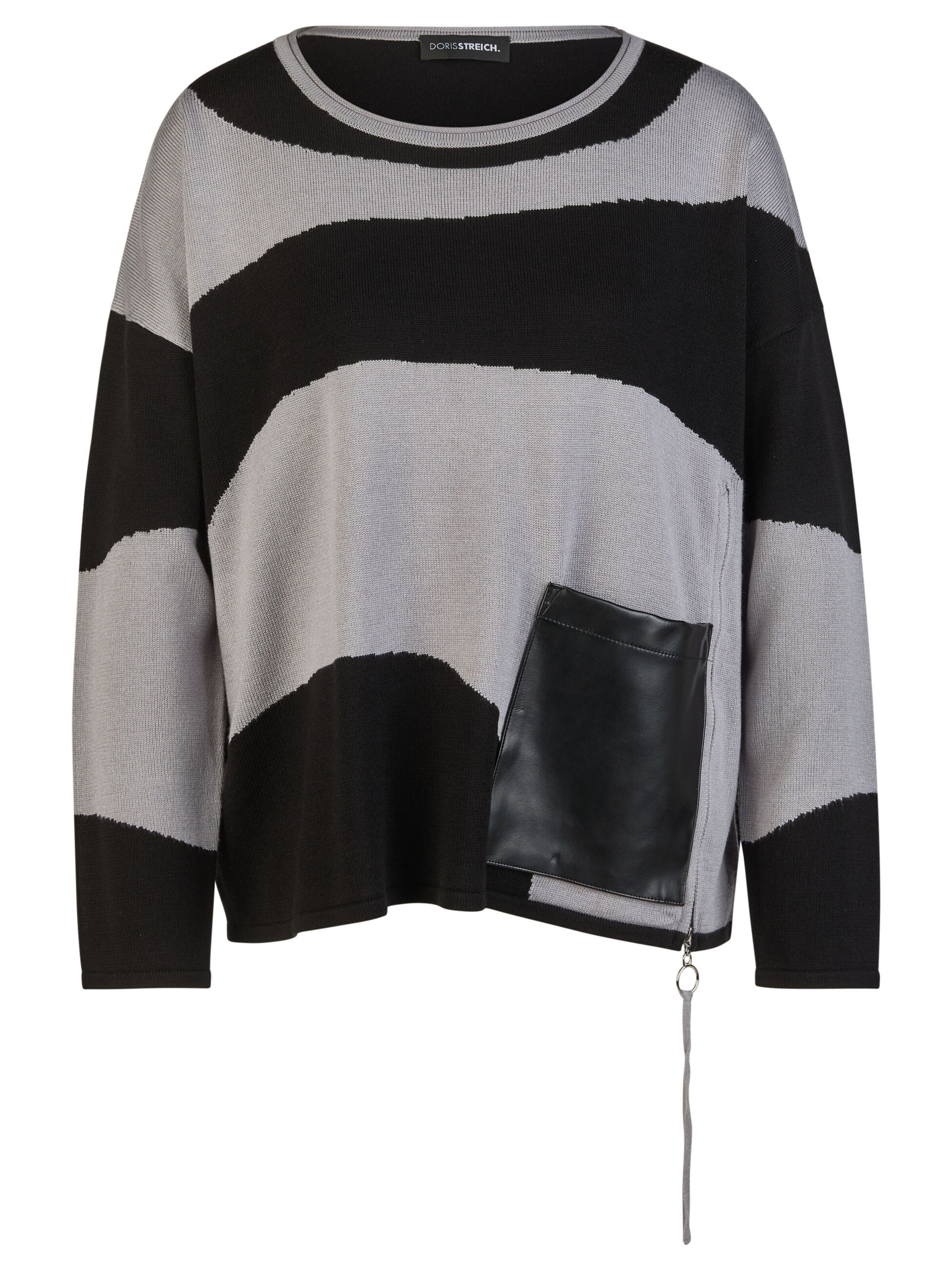 Pull-over Doris Streich en gris : devant