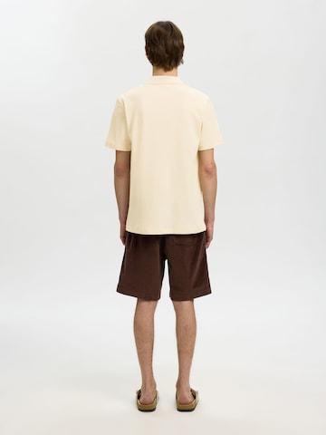 T-Shirt SELECTED en beige