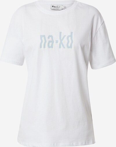 NA-KD Shirt in hellblau / weiß, Produktansicht