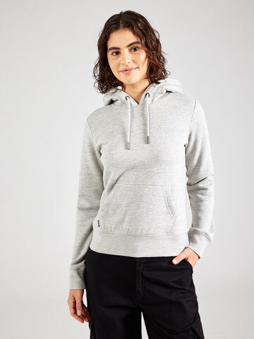 Sweat-shirt 'Essential' Superdry en gris : devant