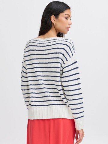 b.young - Pullover ' BYNAGLA STRIPED JUMPER - ' em branco