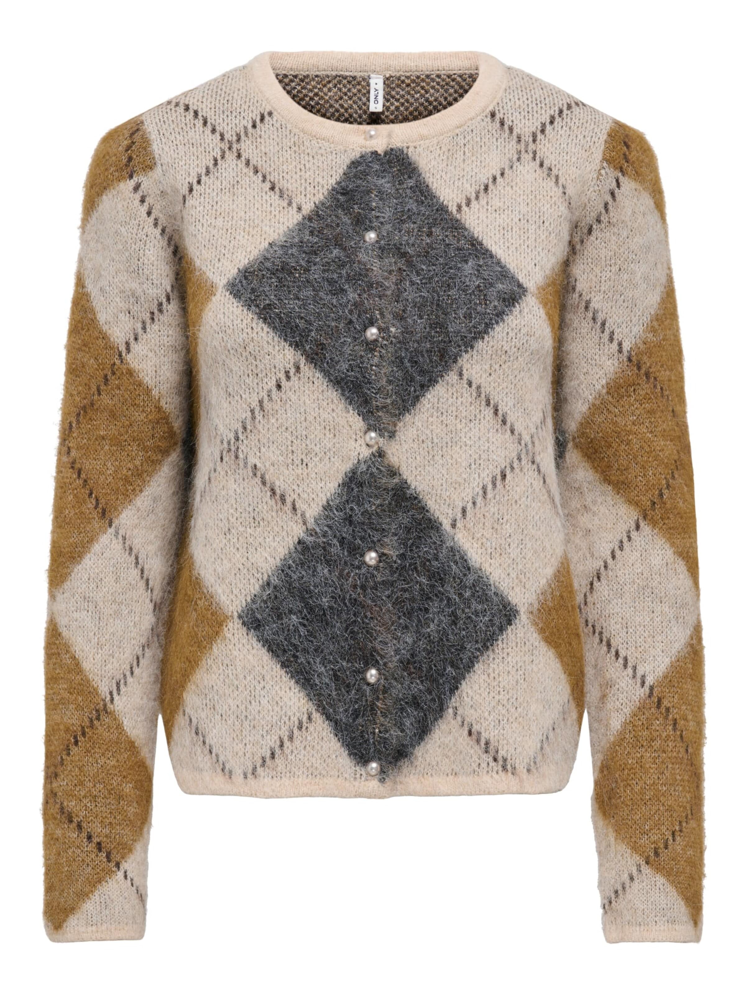 ONLY Strickjacke 'ONLNoeme' in Beige: Vorderseite