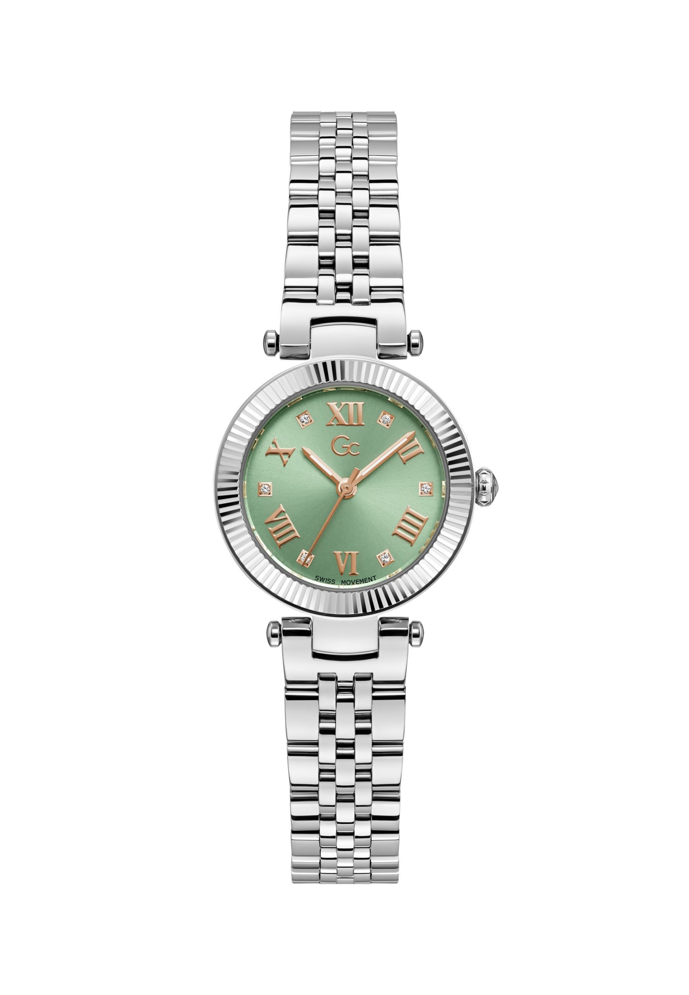 Orologio analogico 'Flair' di Gc in argento: frontale