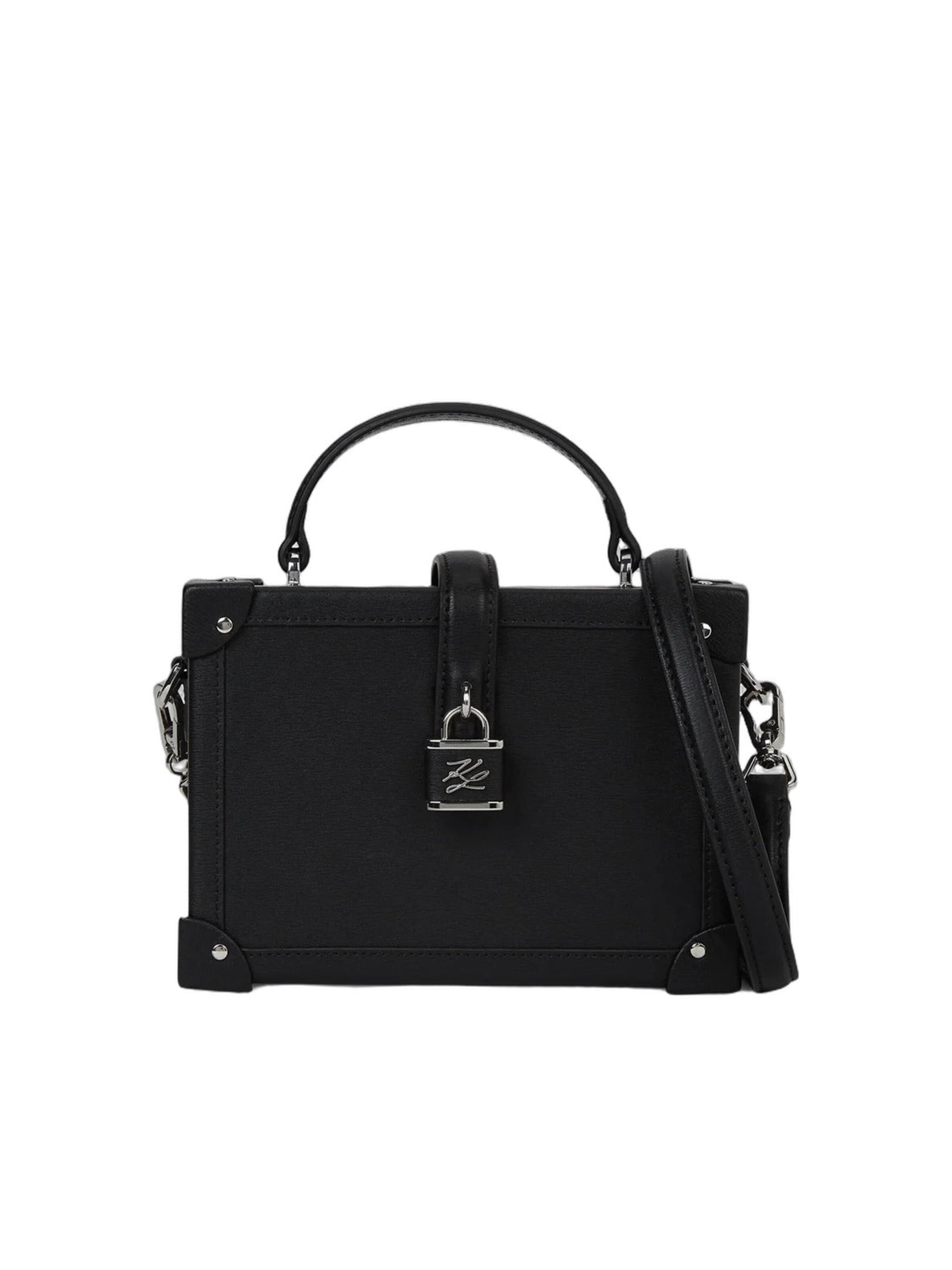 One Size dydžio Rankinė 'Karl Lagerfeld Sac à main avec cadenas K/Autograph Noir/ Nickel' iš Karl Lagerfeld, spalva – juoda, Prekių apžvalga