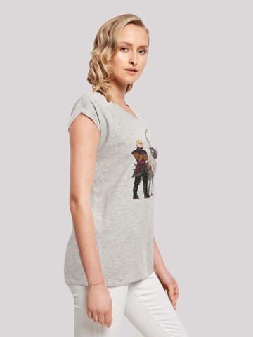 T-shirt 'Disney Frozen 2 Sven And Kristoff' F4NT4STIC en gris