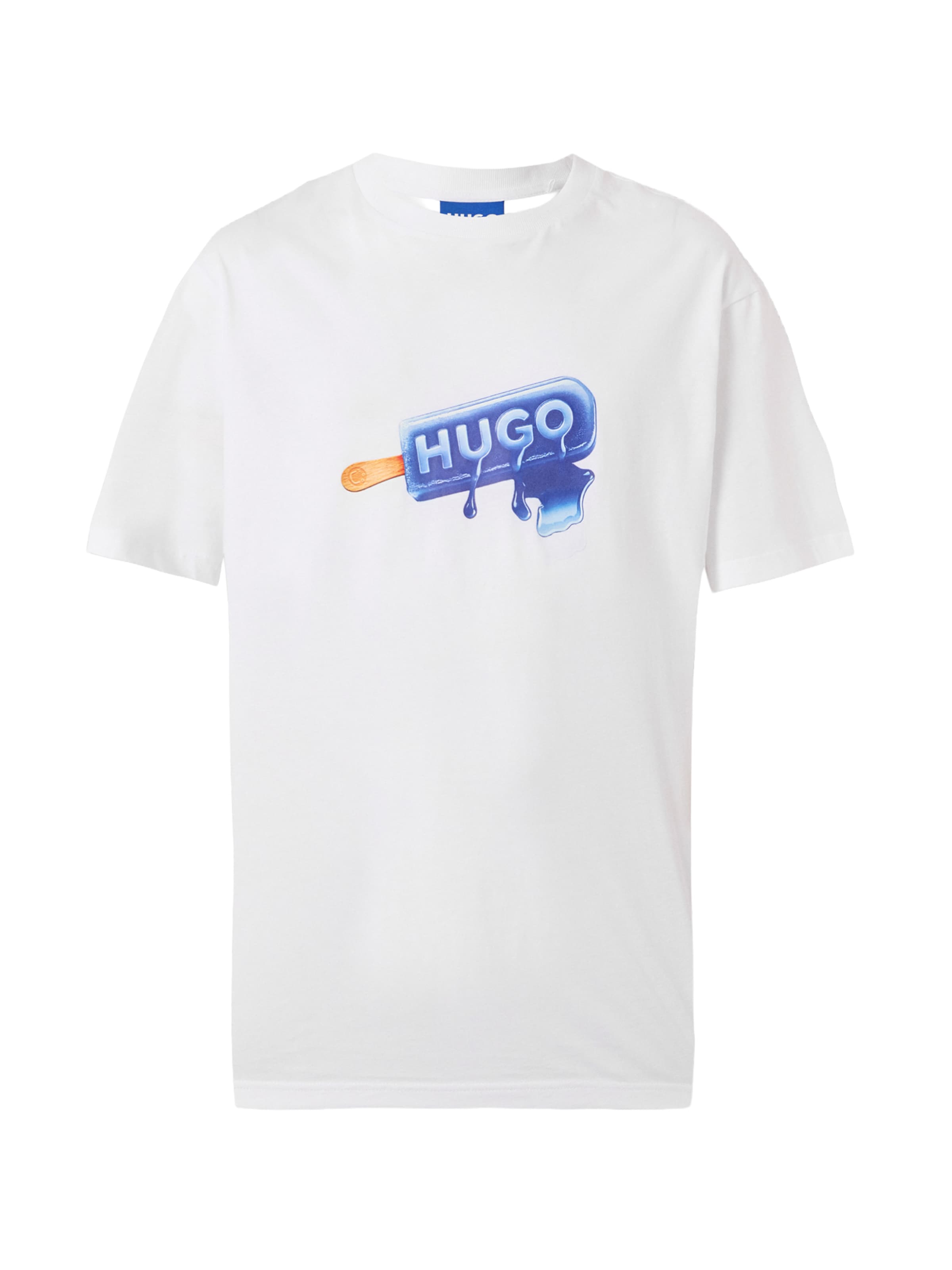 T-Shirt 'Noglasy' HUGO en blanc : devant