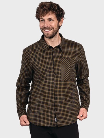 Coupe regular Chemise fonctionnelle 'Boyoma' Schöffel en noir : devant