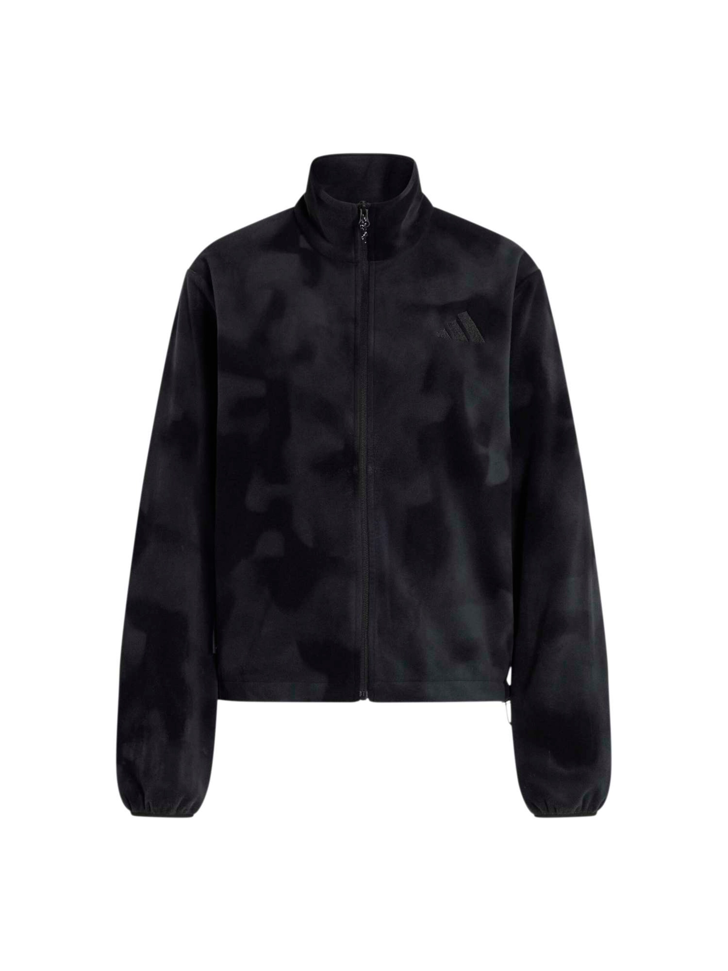 ADIDAS TERREX Athletic Fleece Jacket in Black: front