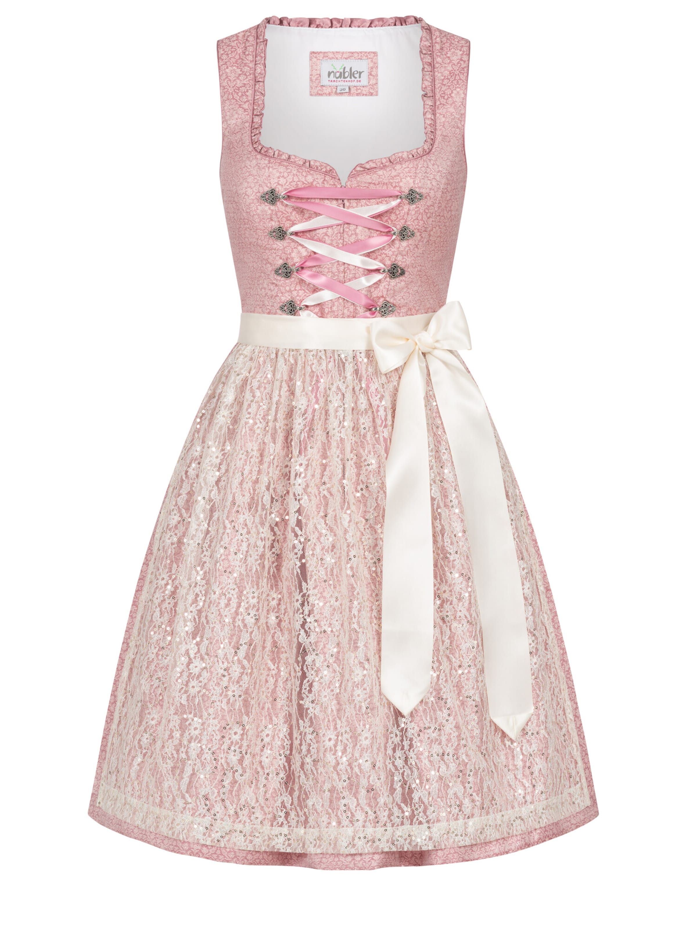 Trachtenhof Nübler Dirndl 'Dirndl midi Greta' in Pink: front